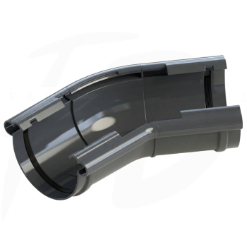 Narożnik uniwersalny PVC firmy KROP 120⁰-145⁰- 130 kolor grafit